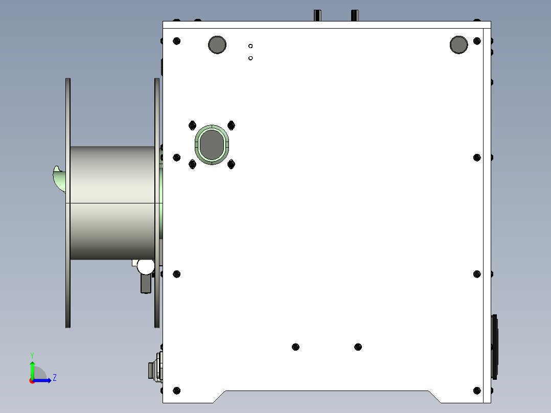 Ultifaker Go 3D 打印机左视图