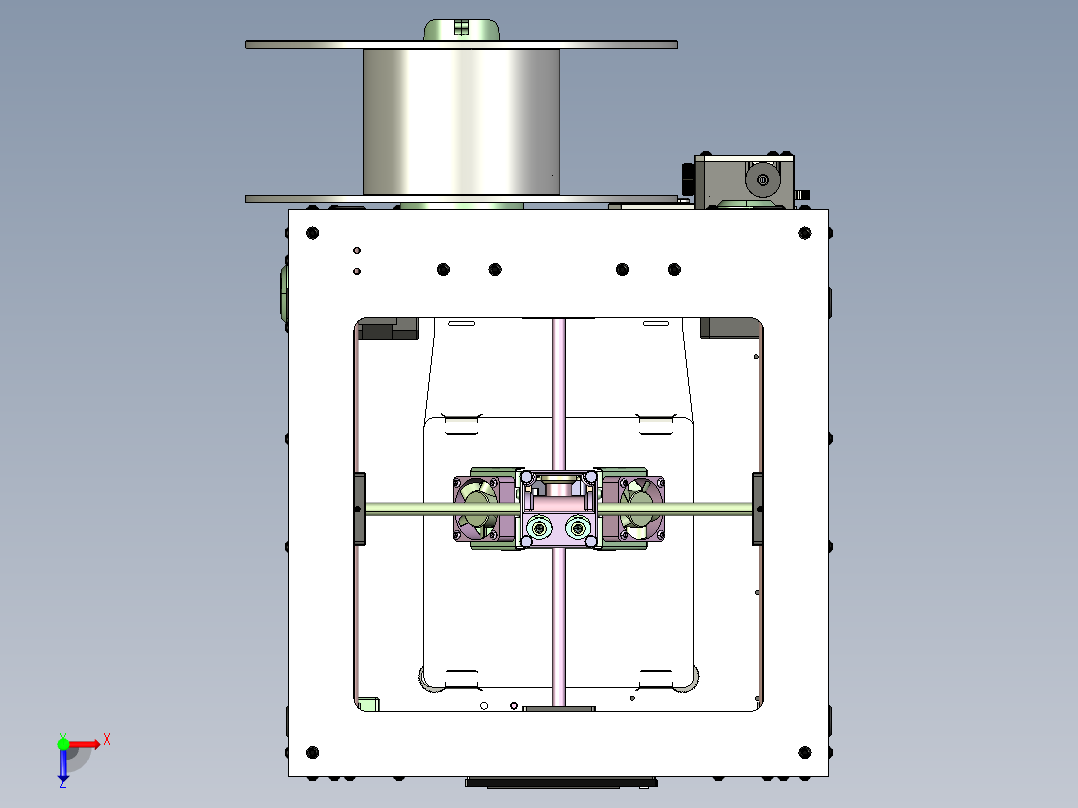 Ultifaker Go 3D 打印机俯视图