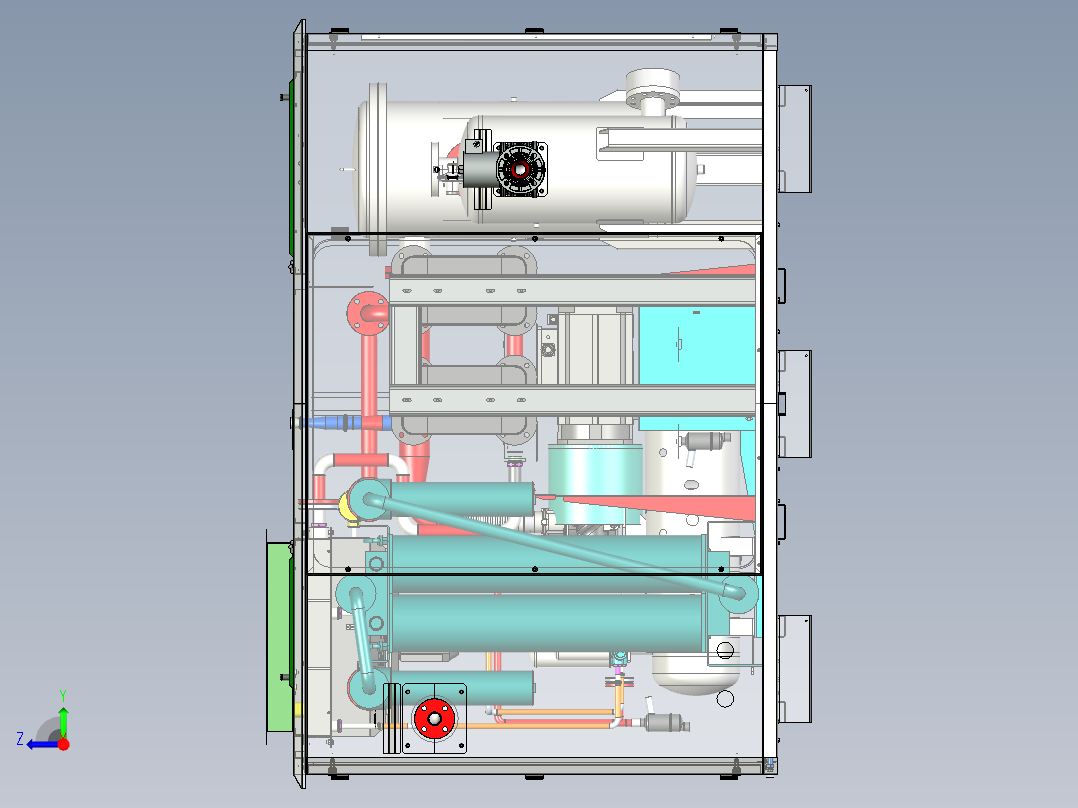 沼气注入燃气网的沼气压缩机系统右视图