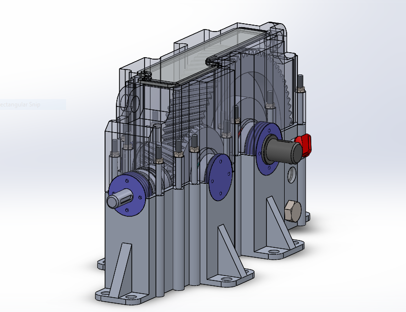 两级（斜齿）齿轮箱毕业设计论文 Solidworks图纸 pdf文档