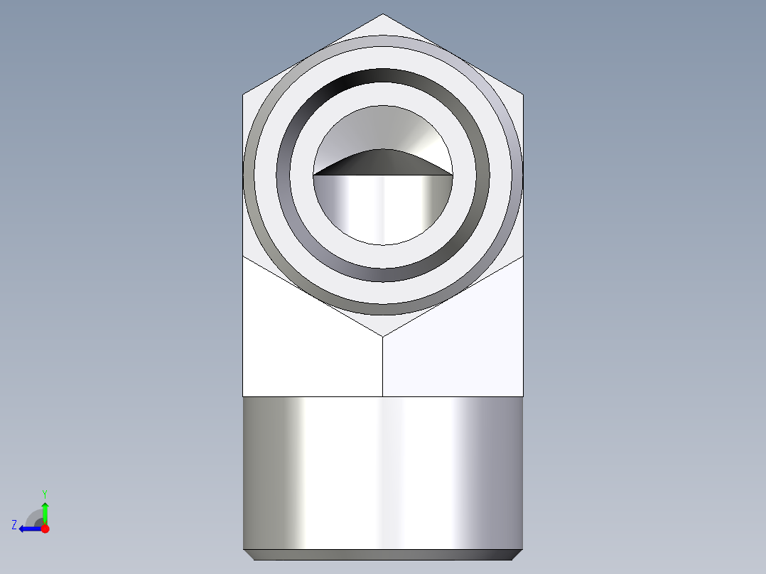 卡套式工业通用硬管接头EO_Union_elbow_W16SCFX右视图