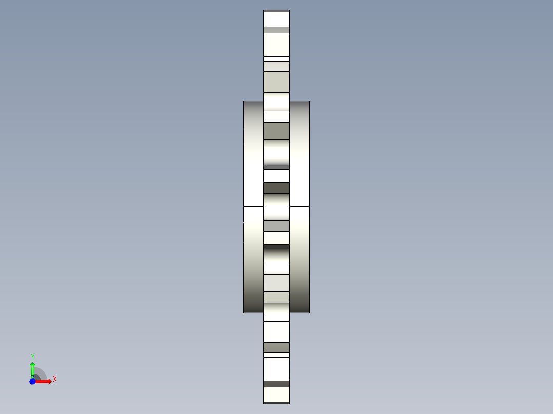 鏈輪惰輪SIS-3D多系列多零件图纸模型前视图