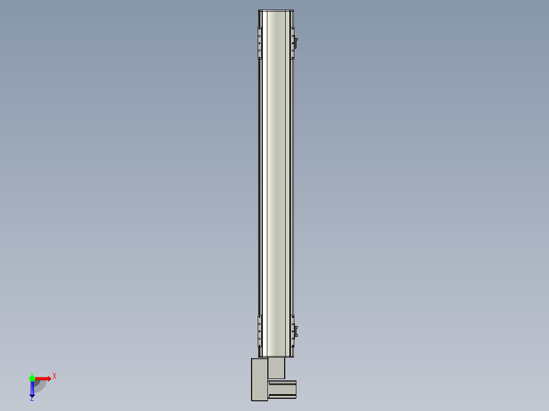 直线模组WG-LHB12-S950-BL设计图纸俯视图