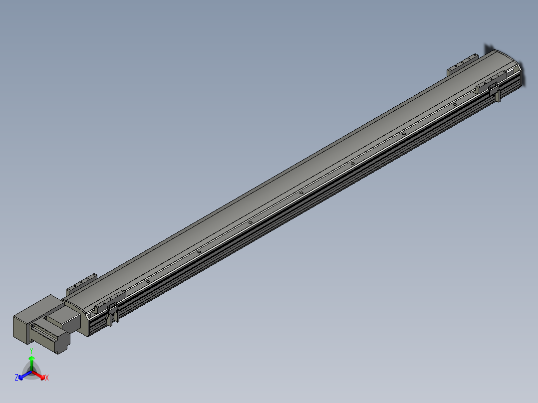 直线模组WG-LHB12-S1450-BL设计图纸