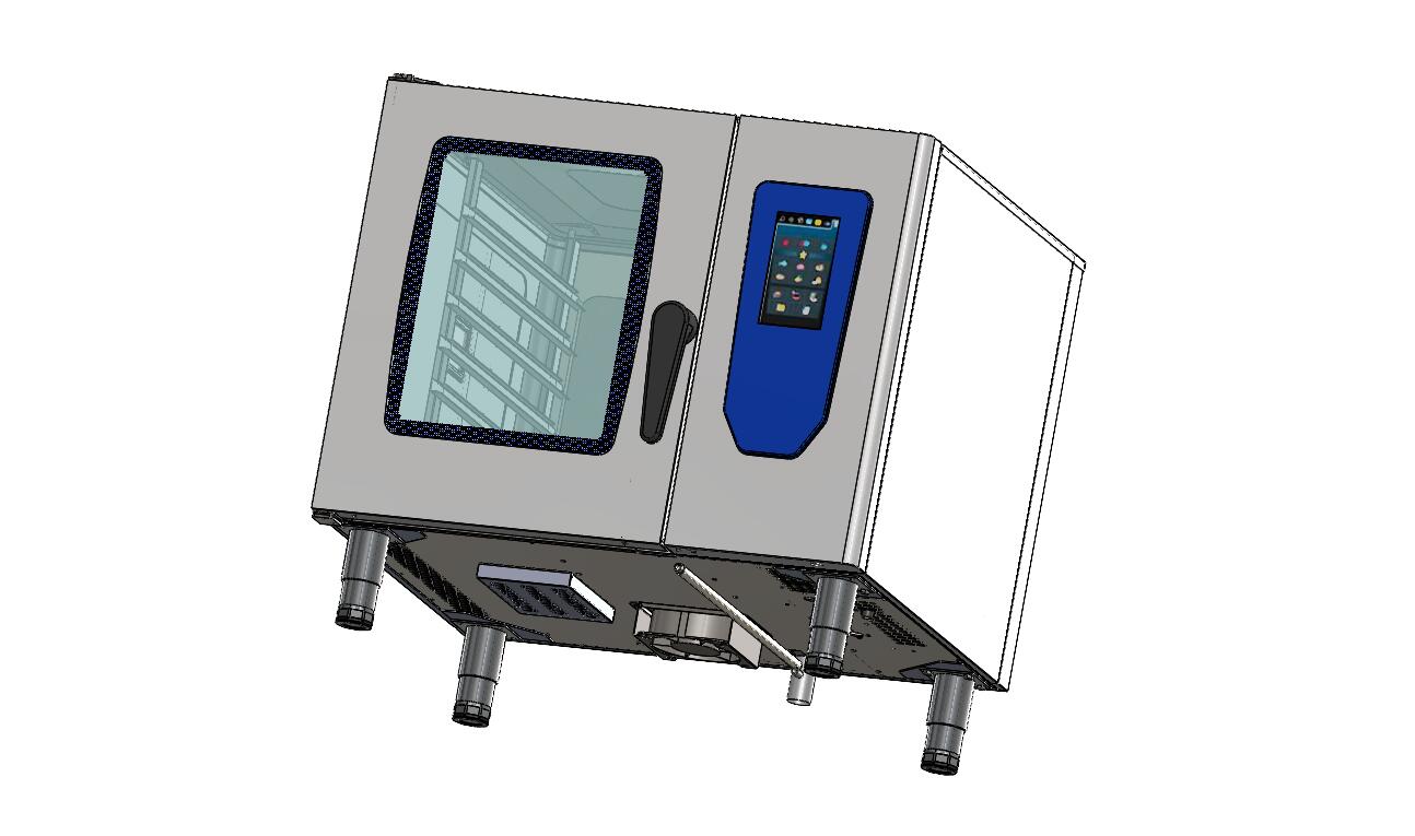 德国6层电万能蒸烤箱（sw21可编辑+cad）