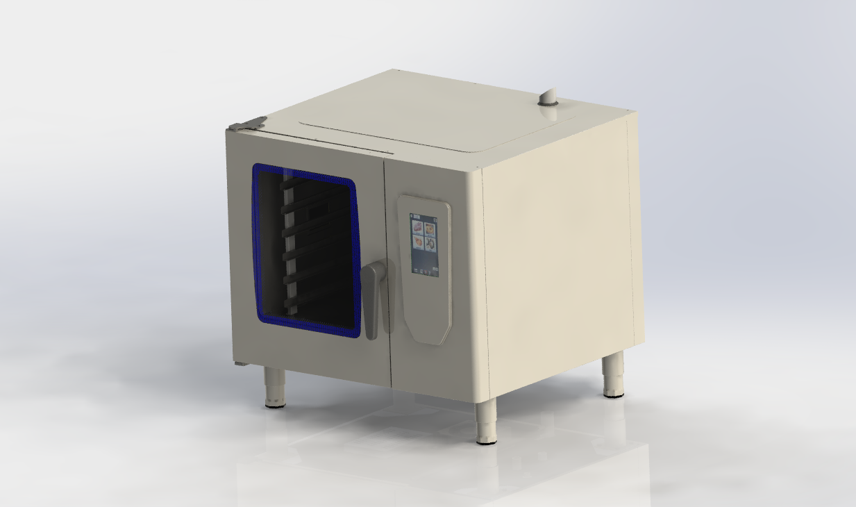 德国6层电万能蒸烤箱（sw21可编辑+cad）