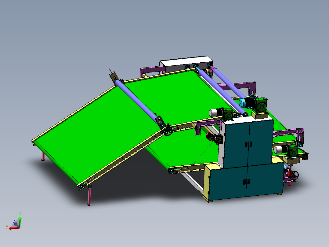 直立棉机（sw17可编辑+工程图）