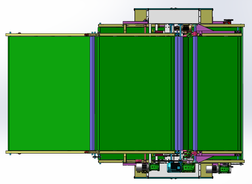 直立棉机（sw17可编辑+工程图）