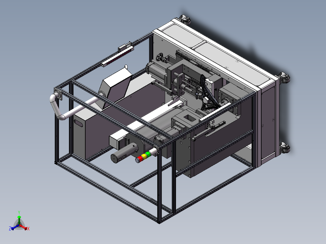 双轴压装机sw16正等轴测图