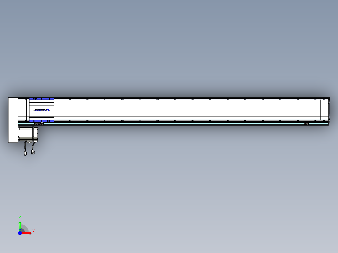 VF丝杆传动-一般环境VF14-Lxx-C-S1500-BL-ZP75-C3前视图