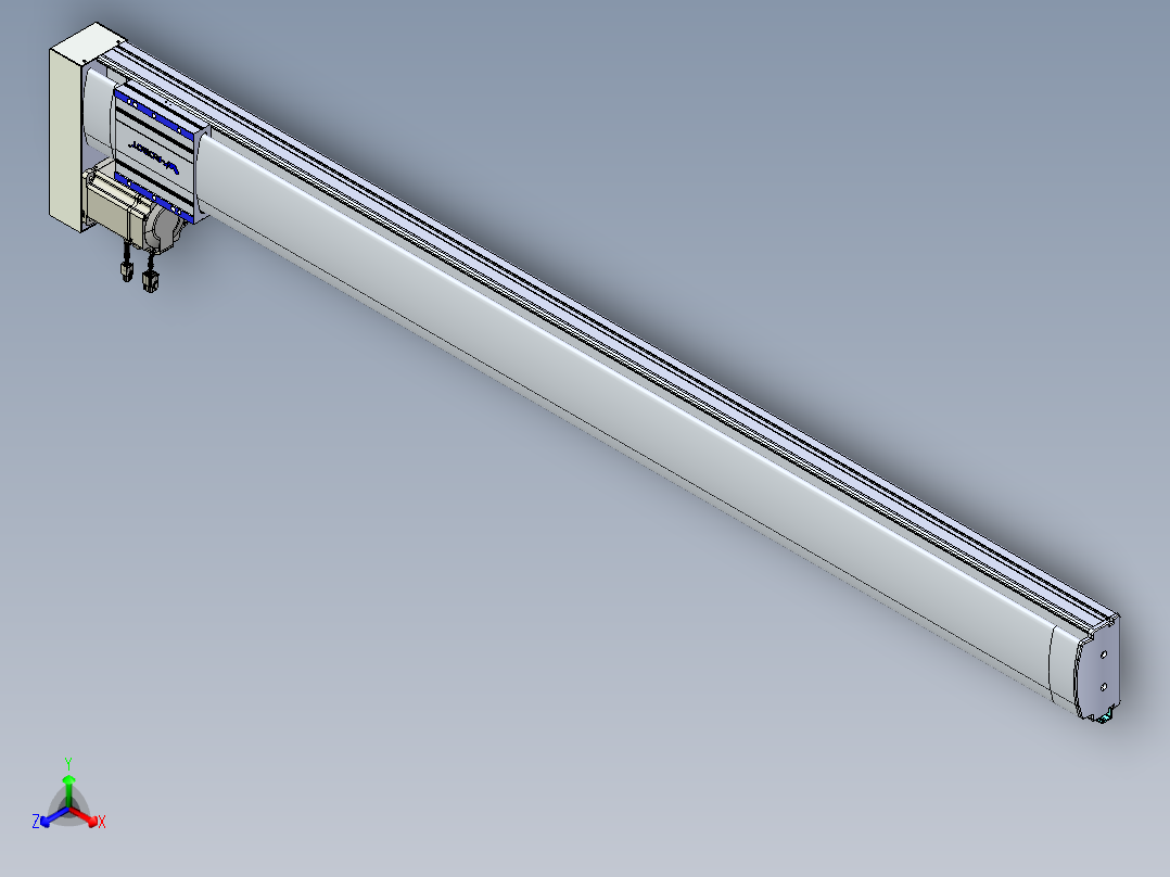 VF丝杆传动-一般环境VF14-Lxx-C-S1500-BL-ZP75-C3正等轴测图