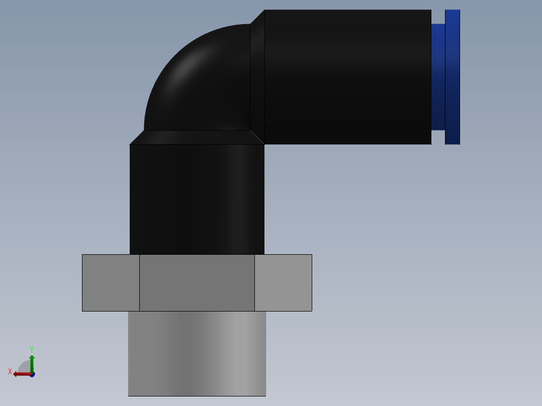 Ø4 x 1-8G COTOVELO 90° MACHO GIRAT. (C02470418)后视图