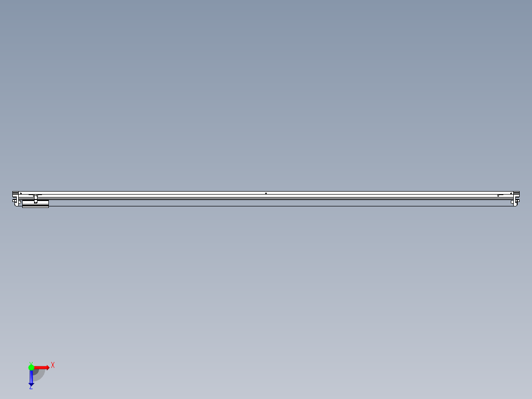 威洛博VL系列直线电机模组-VL22H2-S2800俯视图