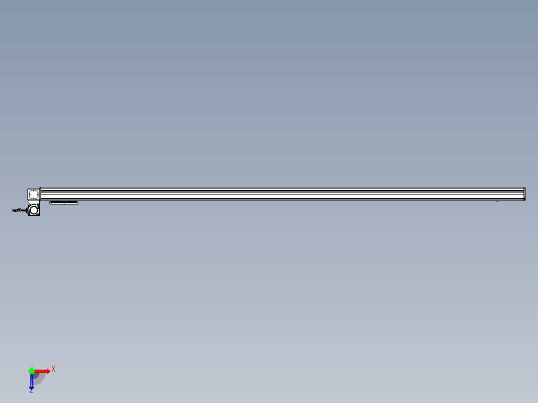 威洛博VBC同步带传动一无尘环境VBC14-L45-S2450-BLU-ZP40-C3俯视图