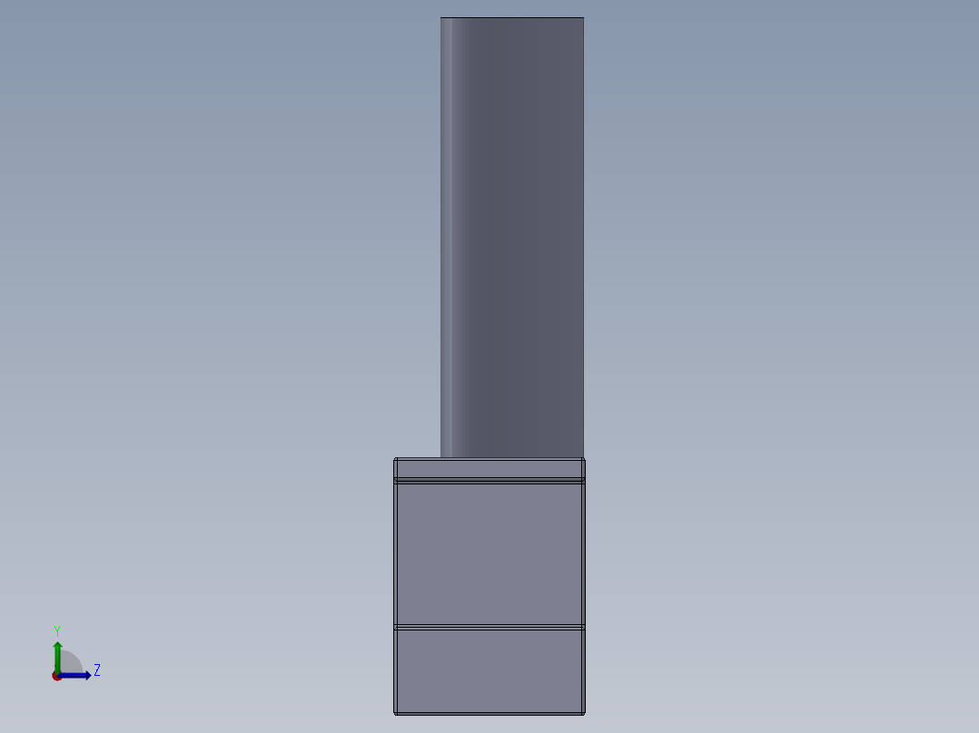 燃气轮机叶片---模型格式为 sw igs左视图