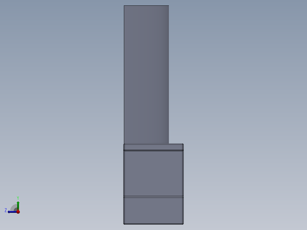 燃气轮机叶片---模型格式为 sw igs右视图