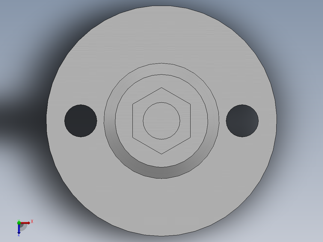 XY2018-FZJ-L07 M16x100金属调整脚蹄带地脚孔(高度差54)俯视图