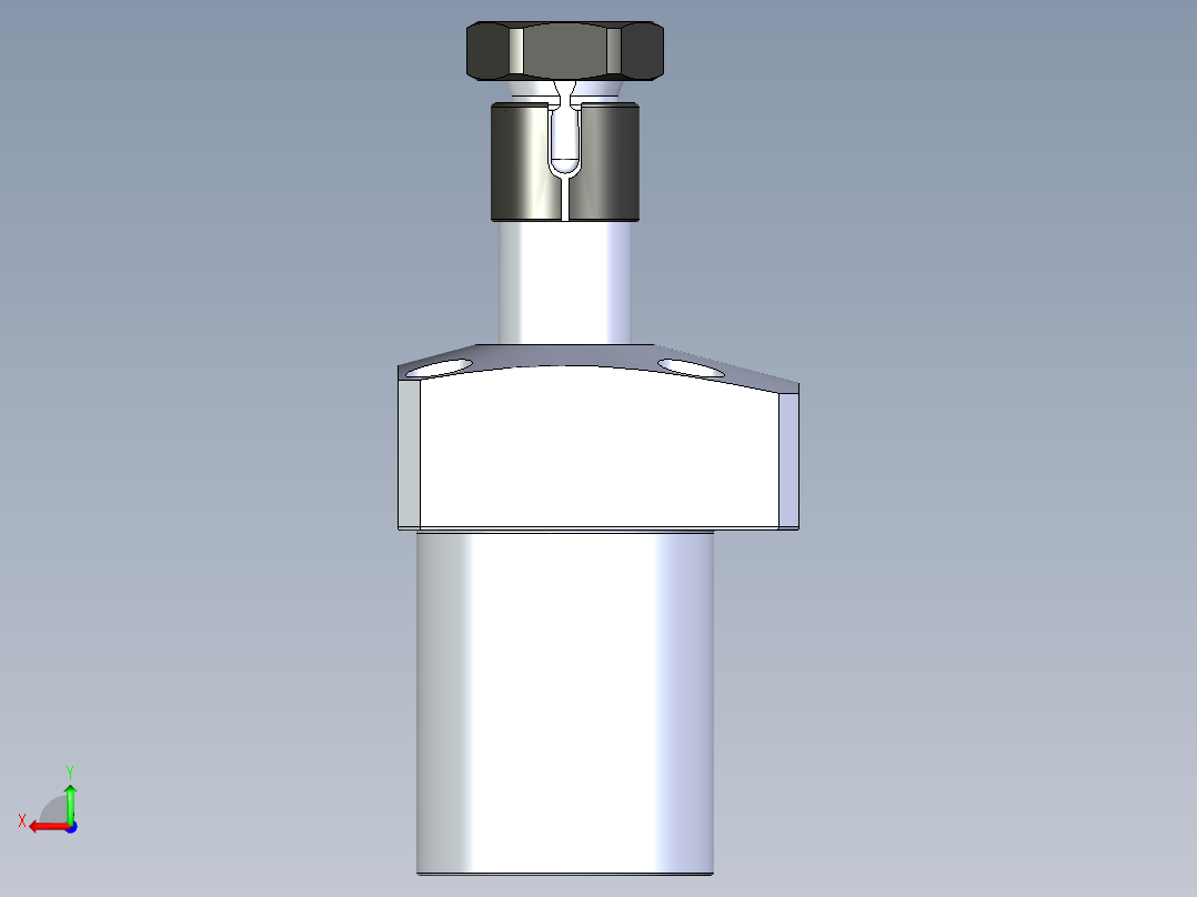 KOSMEKLHA0400-SL_R01多系列多零件图纸模型后视图