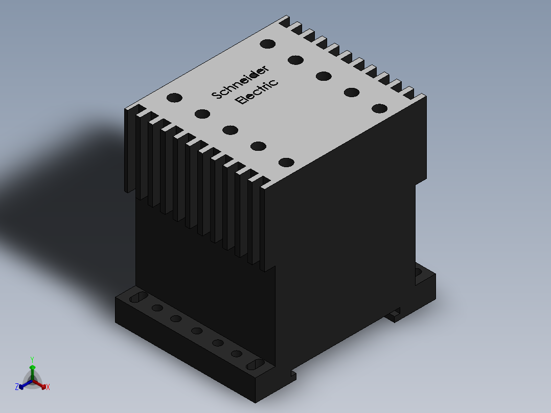 TESYS K接触器；LC1K0910M7220 ~ 230V50 60赫兹正等轴测图