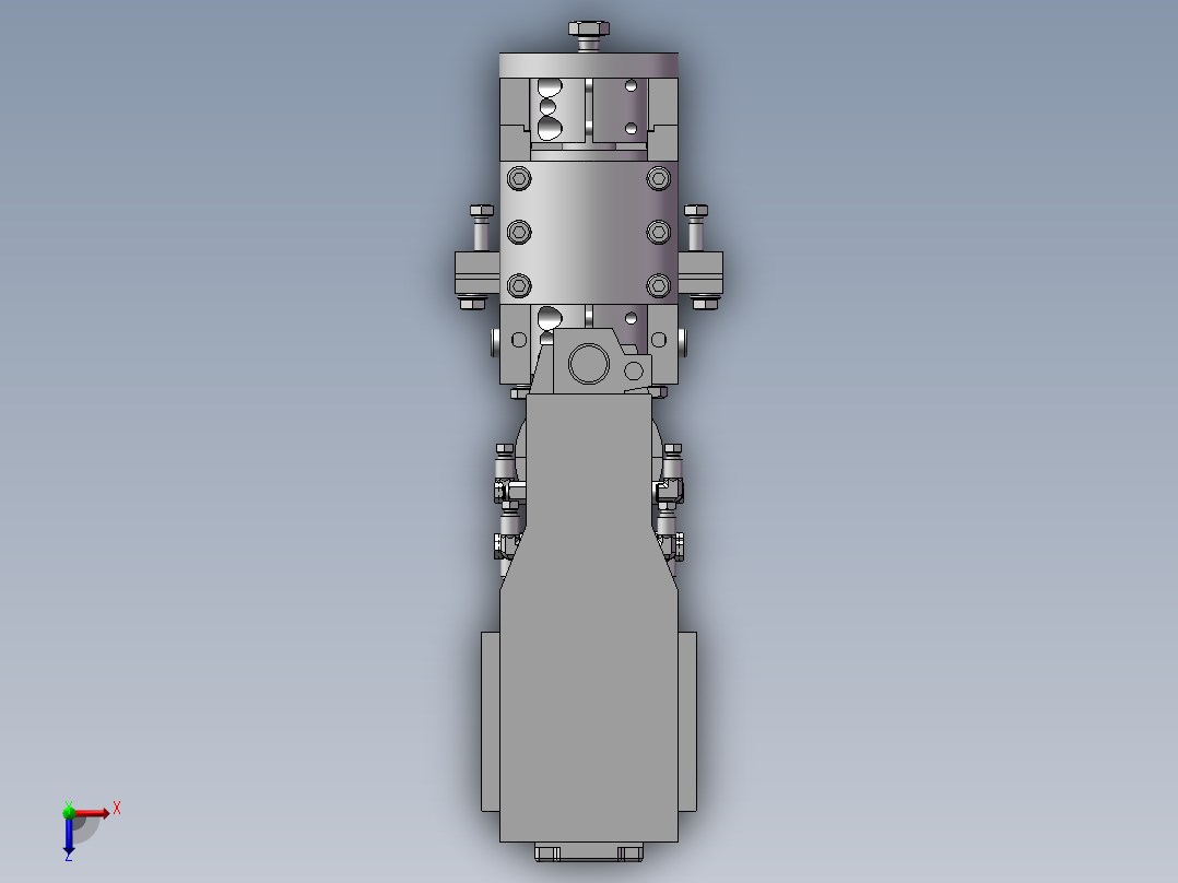 钻头调整机构俯视图