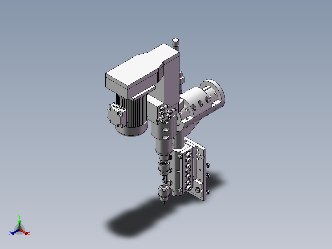 钻头调整机构正等轴测图