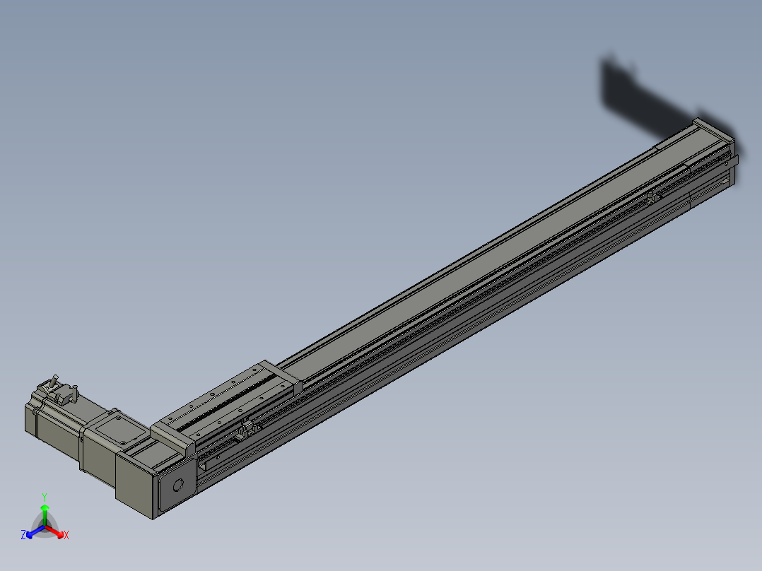 欧规系列-LB8-L150-S850-BR-ZP75-C3正等轴测图
