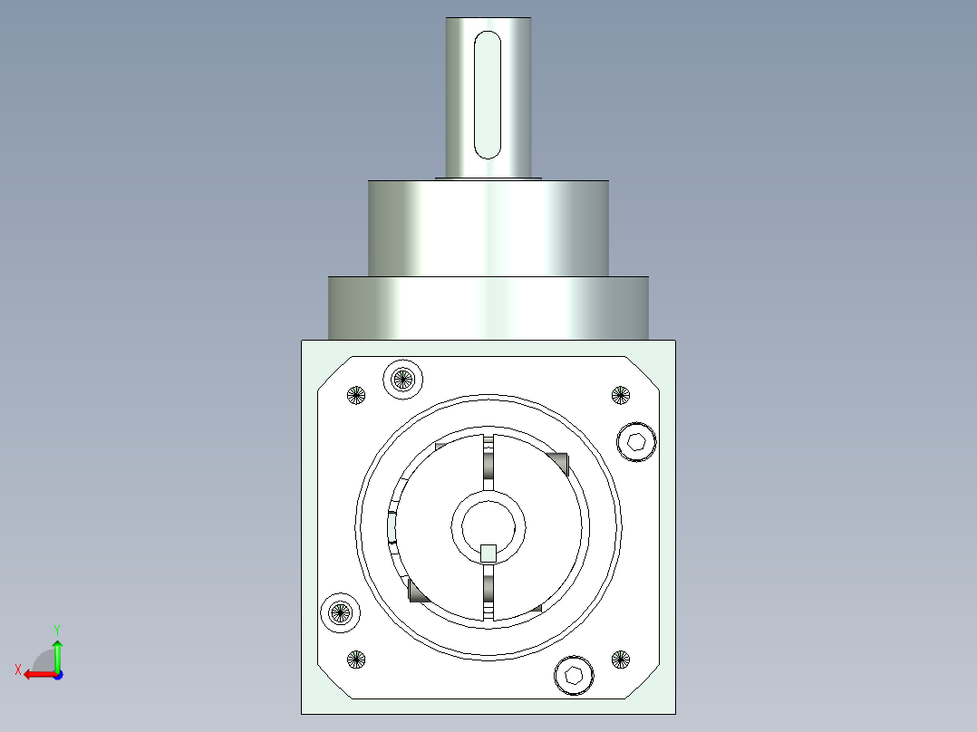 换向器PW70垂直输出 PLX60-L1 14-50-70-M4.stp后视图