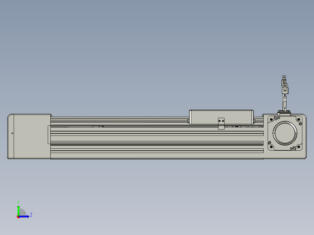 威洛博直线电机模组EB8-L200-S300-R-P75-MS3左视图