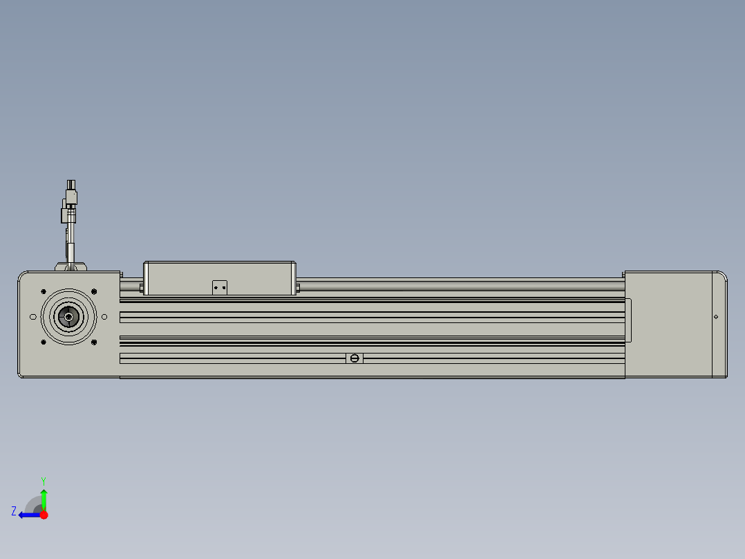 威洛博直线电机模组EB8-L200-S300-R-P75-MS3右视图