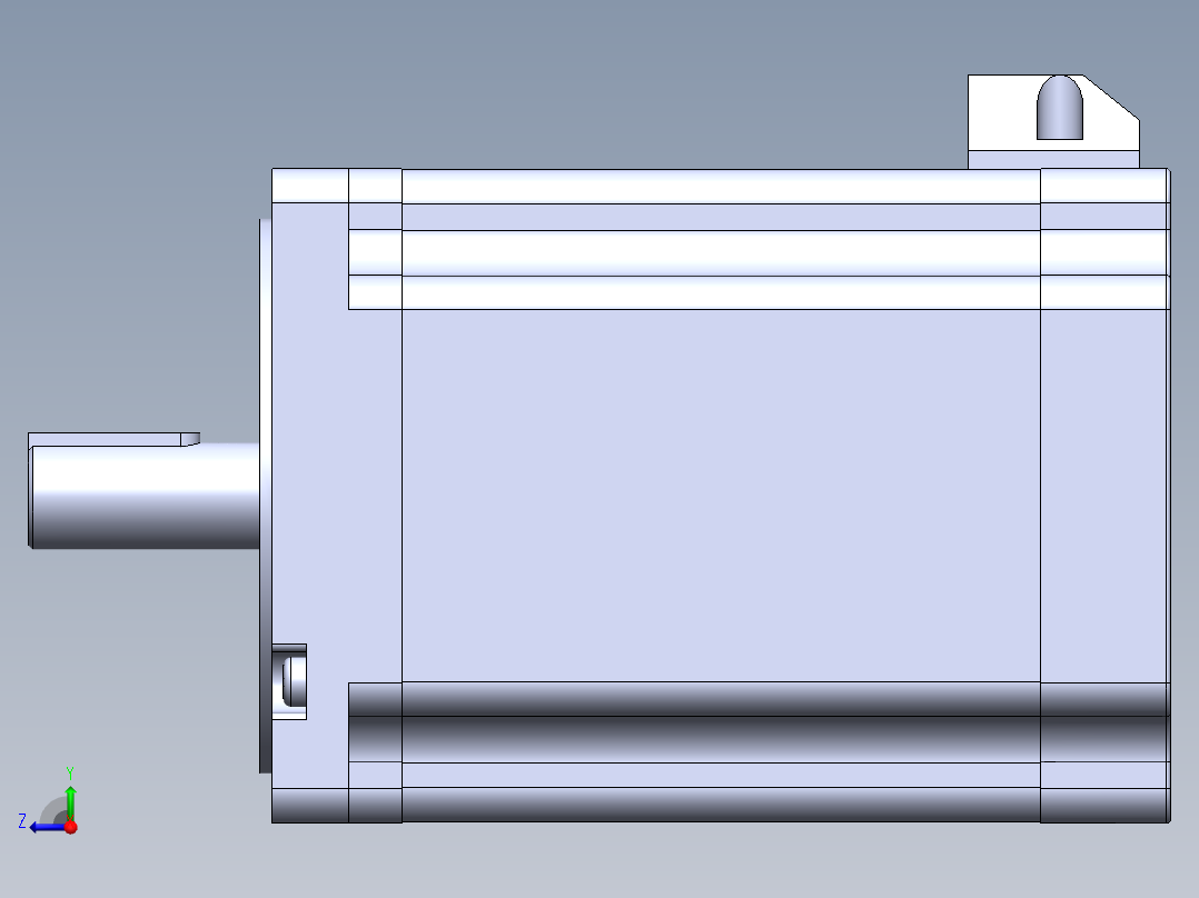 雷赛步进电机86CM85-0-I14右视图
