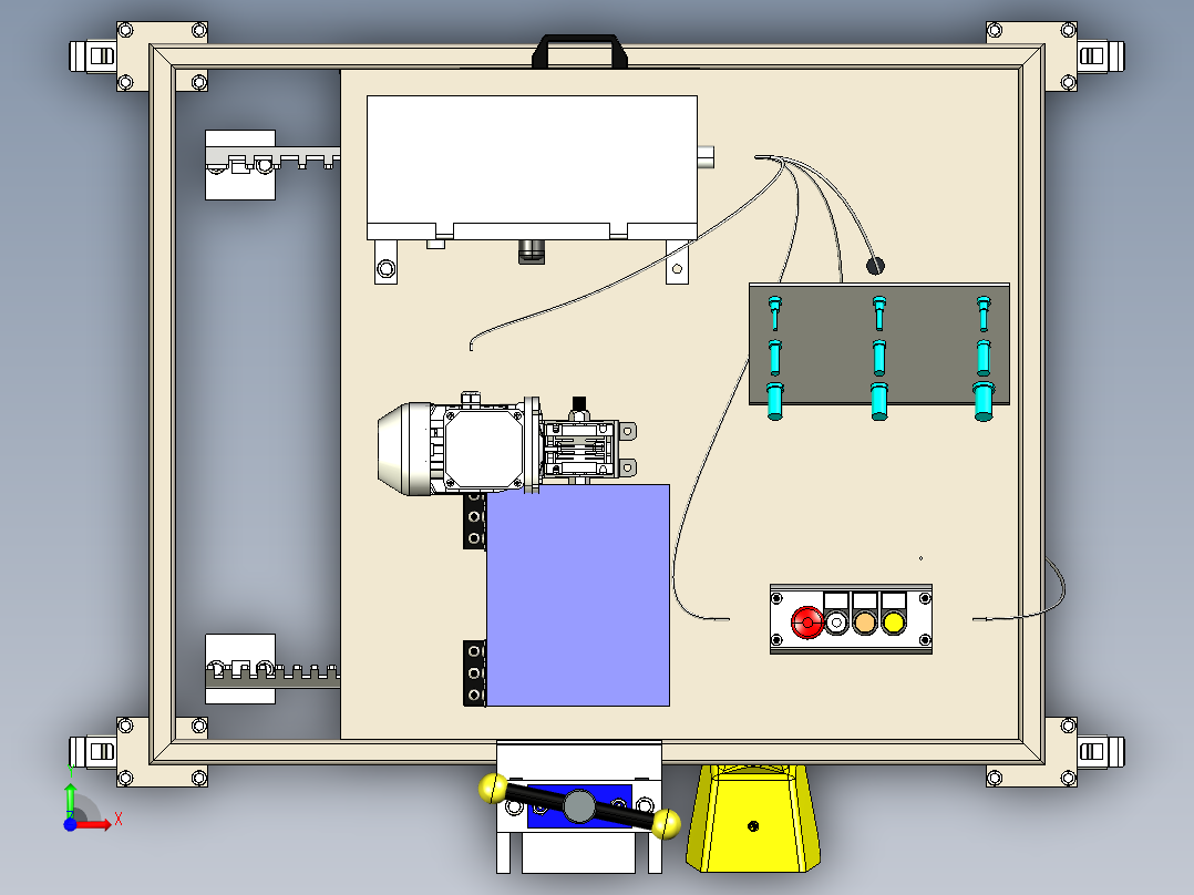 软管接头压合step前视图