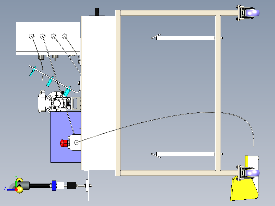 软管接头压合step右视图