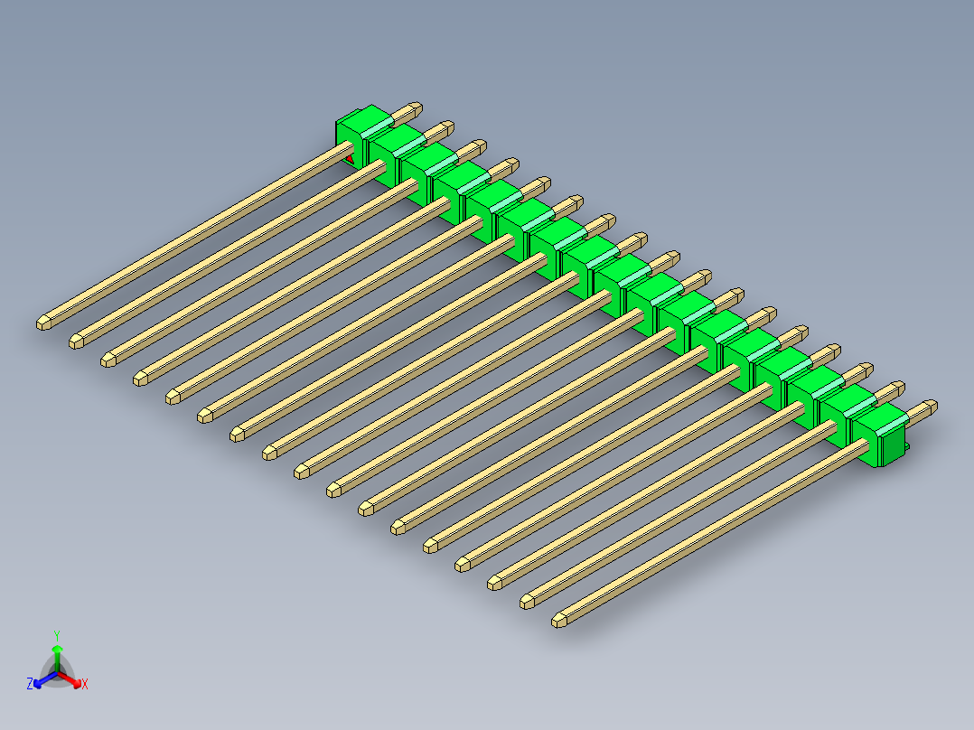 彩色公头100mil（2.54mm）系列-DS1021_green_1x17p_100mil_Type43_rev1.0