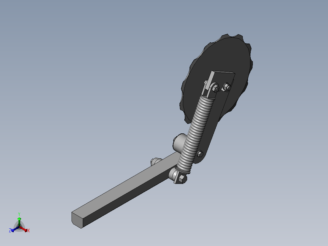 零件3正等轴测图
