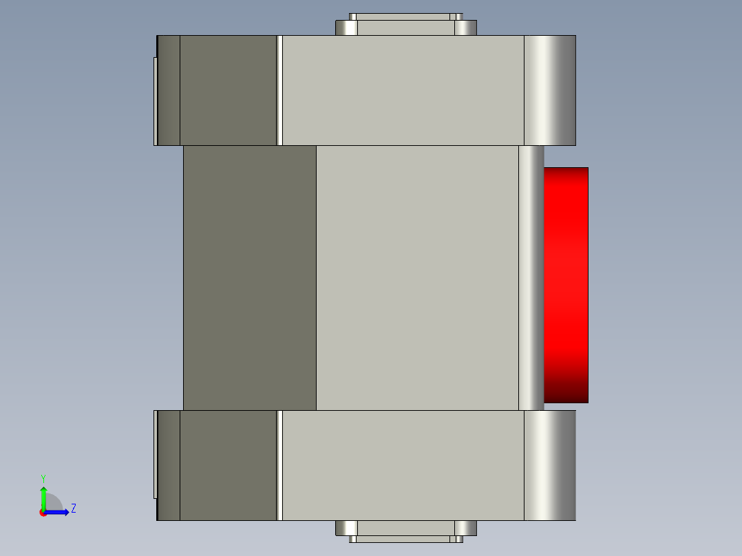 基恩士VT(3)-SW6_kc图纸模型左视图