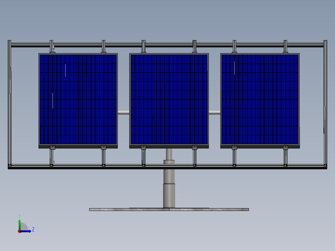 太阳能追踪器3左视图