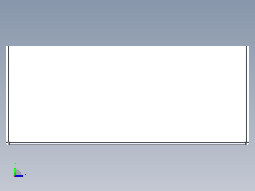 钣金医疗盒子左视图