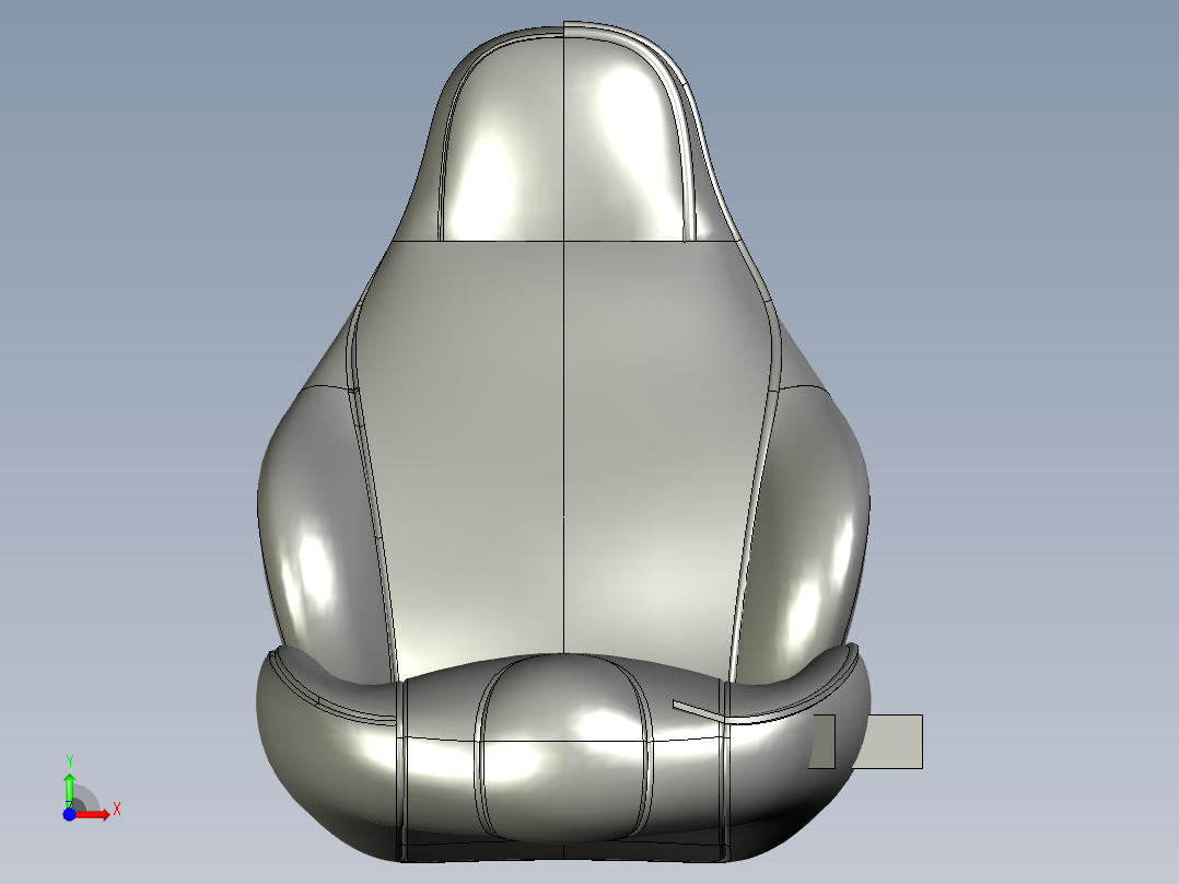 汽车座椅简易造型前视图