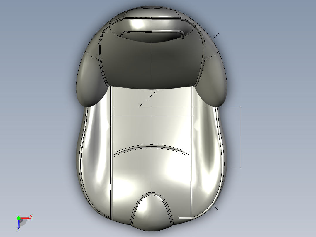 汽车座椅简易造型俯视图