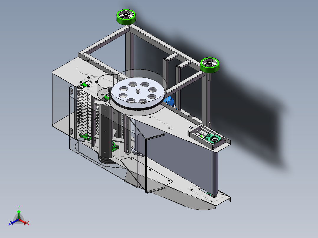 牧草粉碎机揉丝刀设计正等轴测图