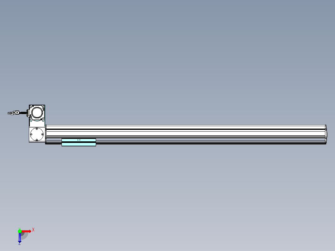 威洛博VBF同步带传动一般环境VBF14-L45-S850-BLD-ZP40-C3俯视图