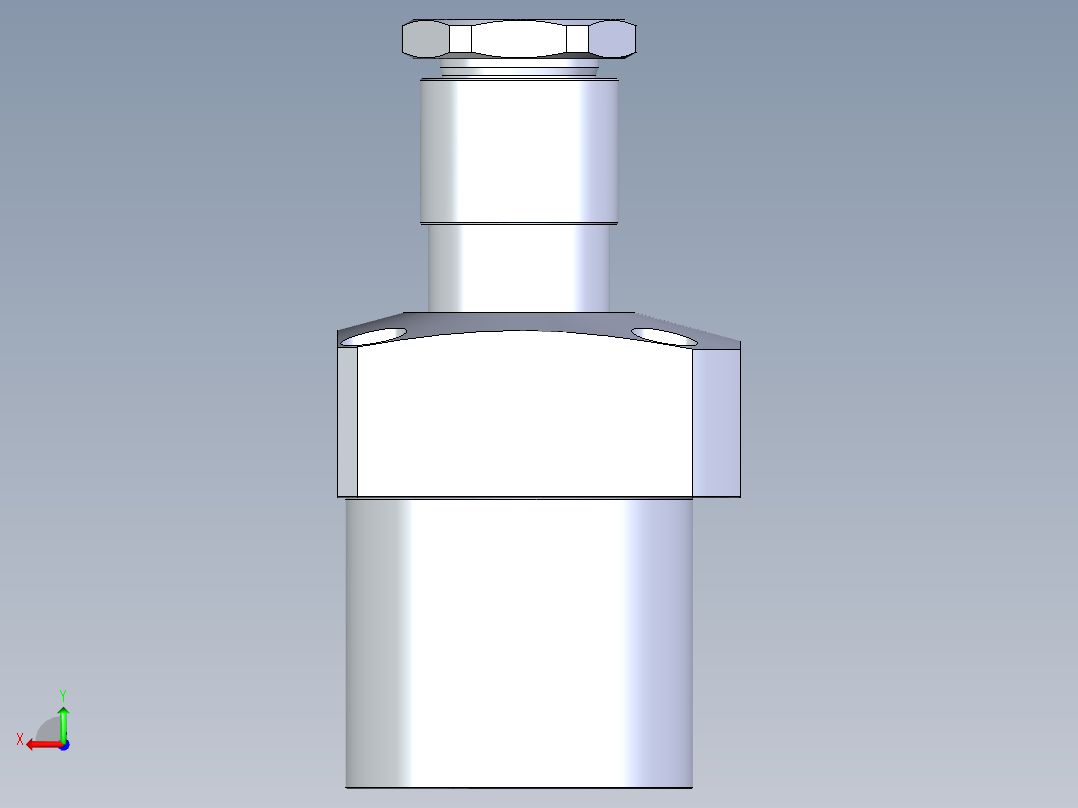 KOSMEKLHA1050-SR-Y30多系列多零件图纸模型后视图