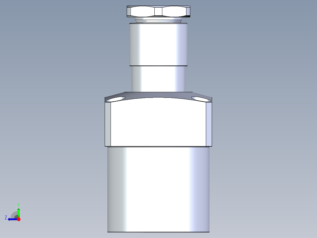 KOSMEKLHA1050-SR-Y30多系列多零件图纸模型右视图
