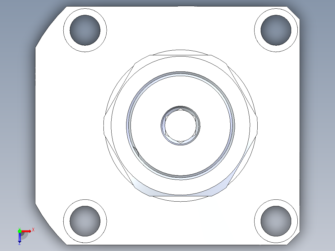 KOSMEKLHA1050-SR-Y30多系列多零件图纸模型俯视图