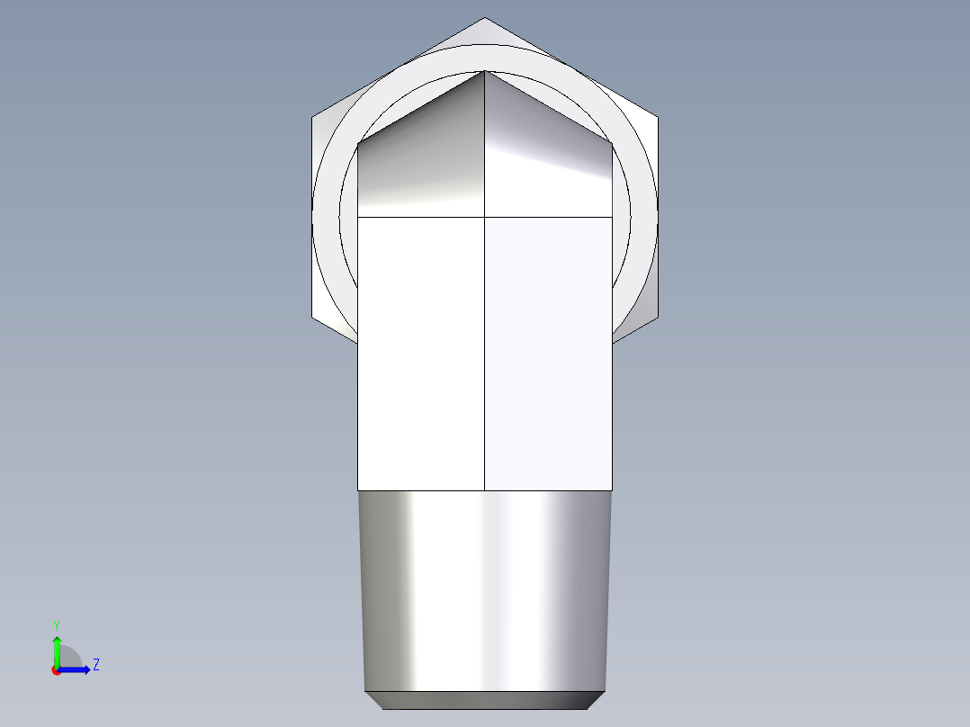 卡套式工业通用硬管接头EO_Male_stud_elbow_WE10LR71左视图
