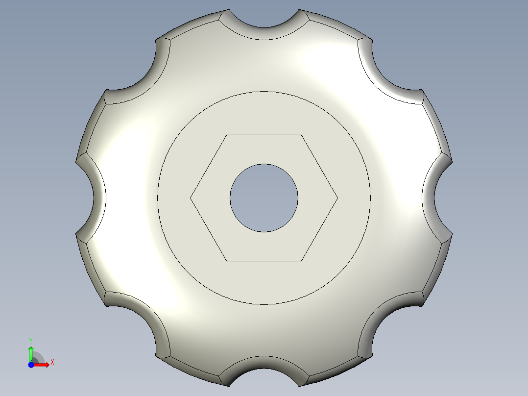 塑料旋钮注塑模具设计三维+CAD+说明书前视图