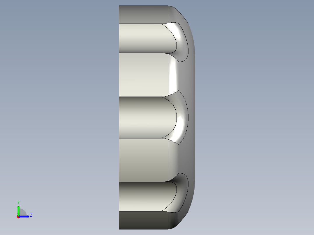 塑料旋钮注塑模具设计三维+CAD+说明书左视图