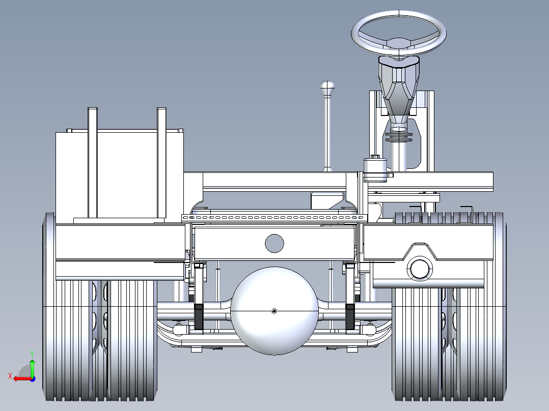 卡车底盘奔驰+OH+1526-SW后视图