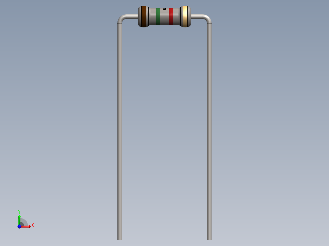 电容器 二极管 电阻器-Resistor 1.5K Ohm前视图