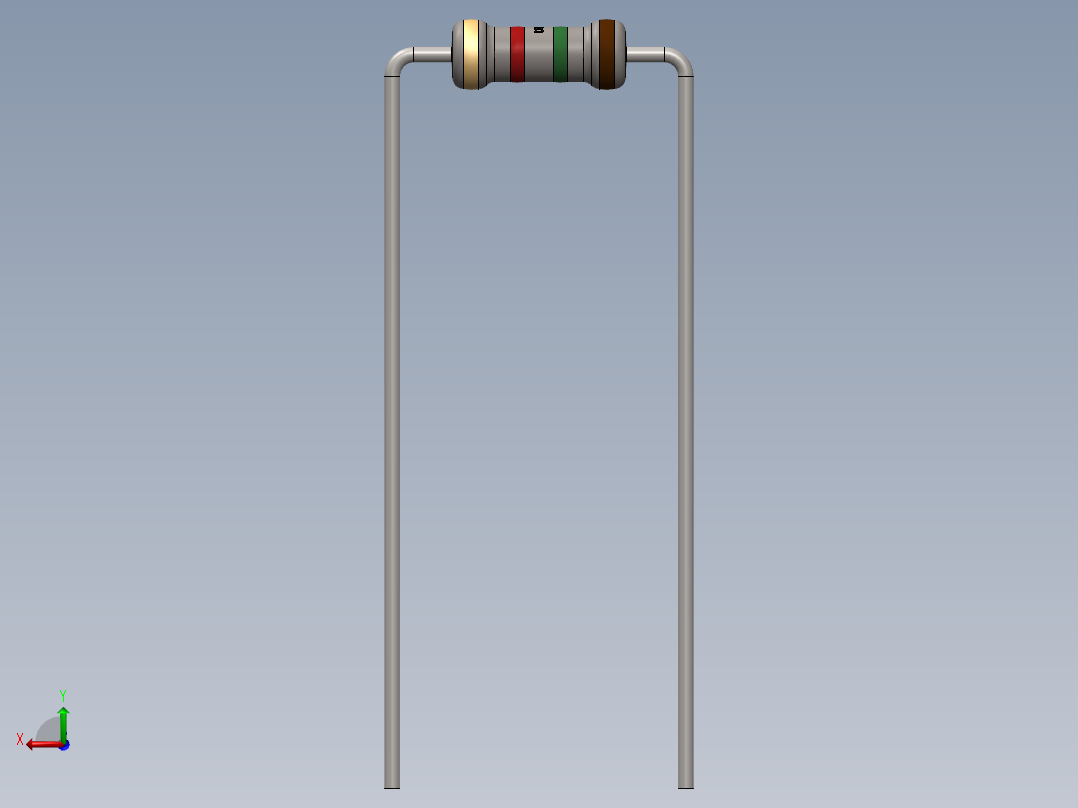 电容器 二极管 电阻器-Resistor 1.5K Ohm后视图